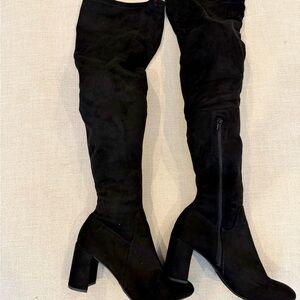 Miss Lola Over-the-Knee/Thigh High Boots in BLACK, size 10